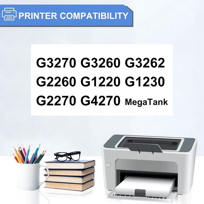 JoyPrinting GI-21 Ink Bottles Compatible for Canon GI-21 GI21 GI-21C GI-21M GI-21Y Ink Use with Canon MegaTank G3270 G3260 G4270 G3262 G2260 G1220 G1230 G2270 (Cyan, Magenta, Yellow, 3-Pack) - Image 3